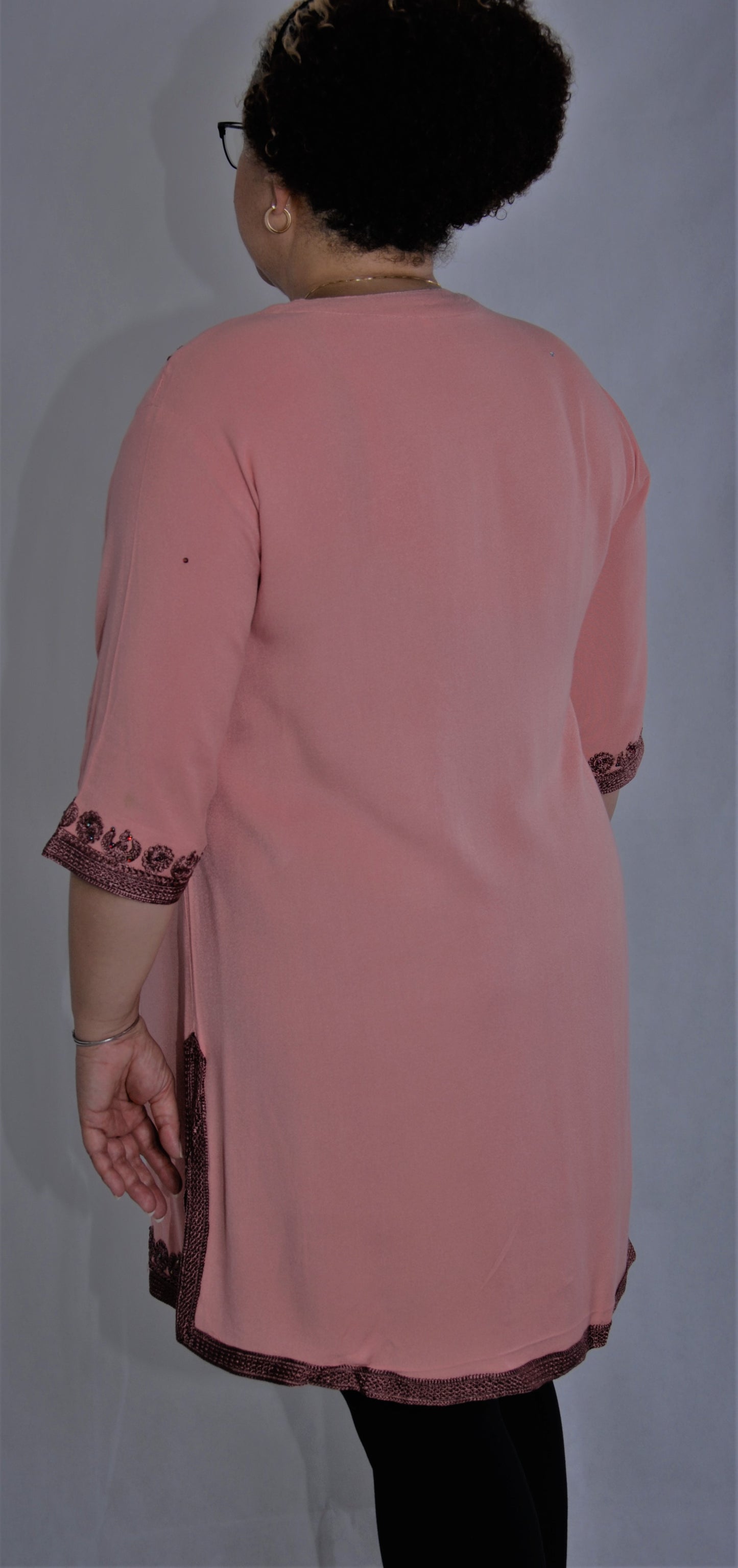 Tunique marocaine- XL- vieux rose
