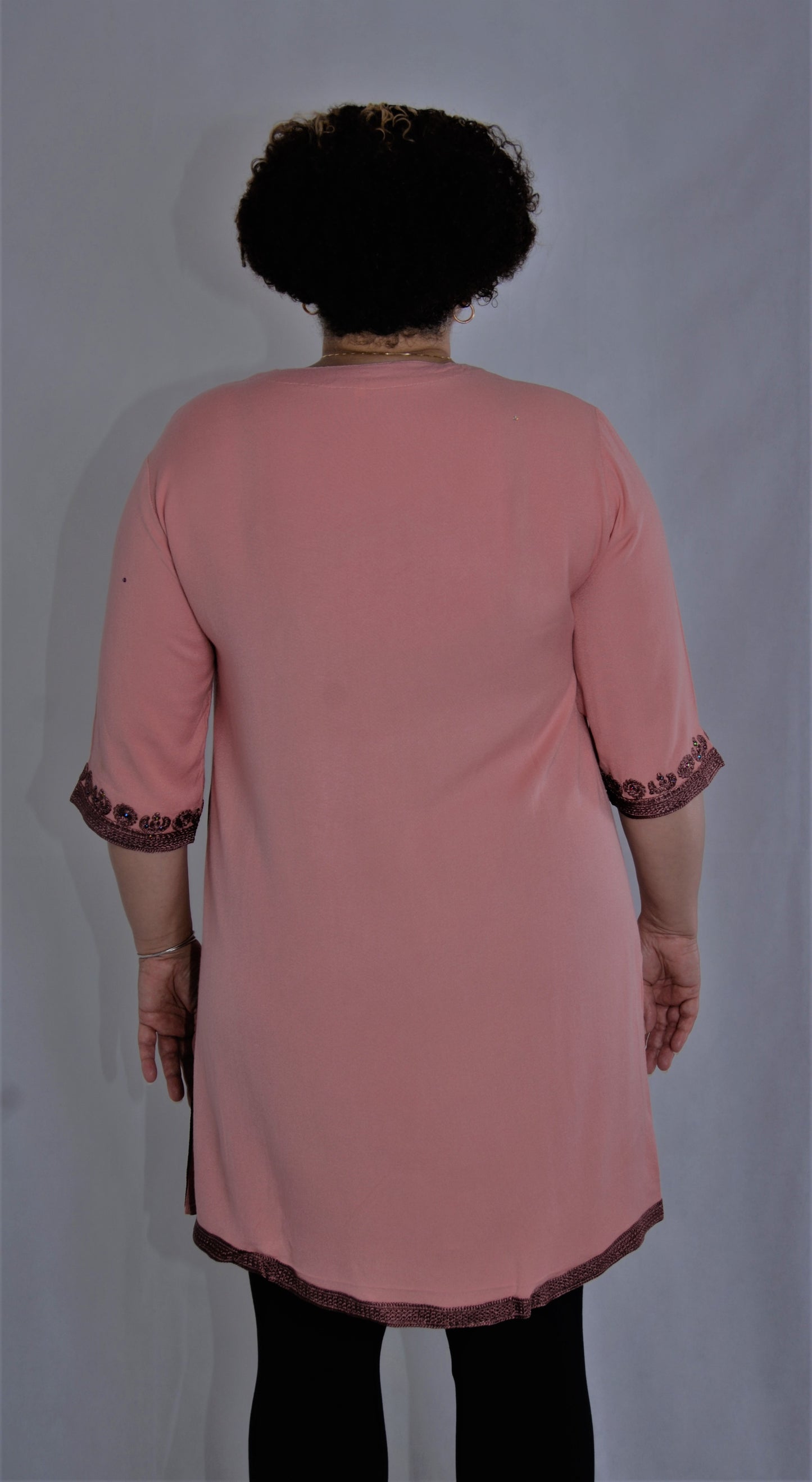 Tunique marocaine- XL- vieux rose