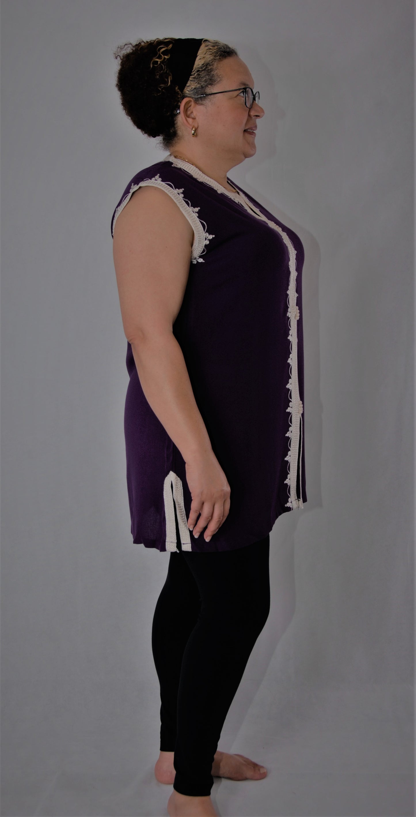 Moroccan tunic-violet-