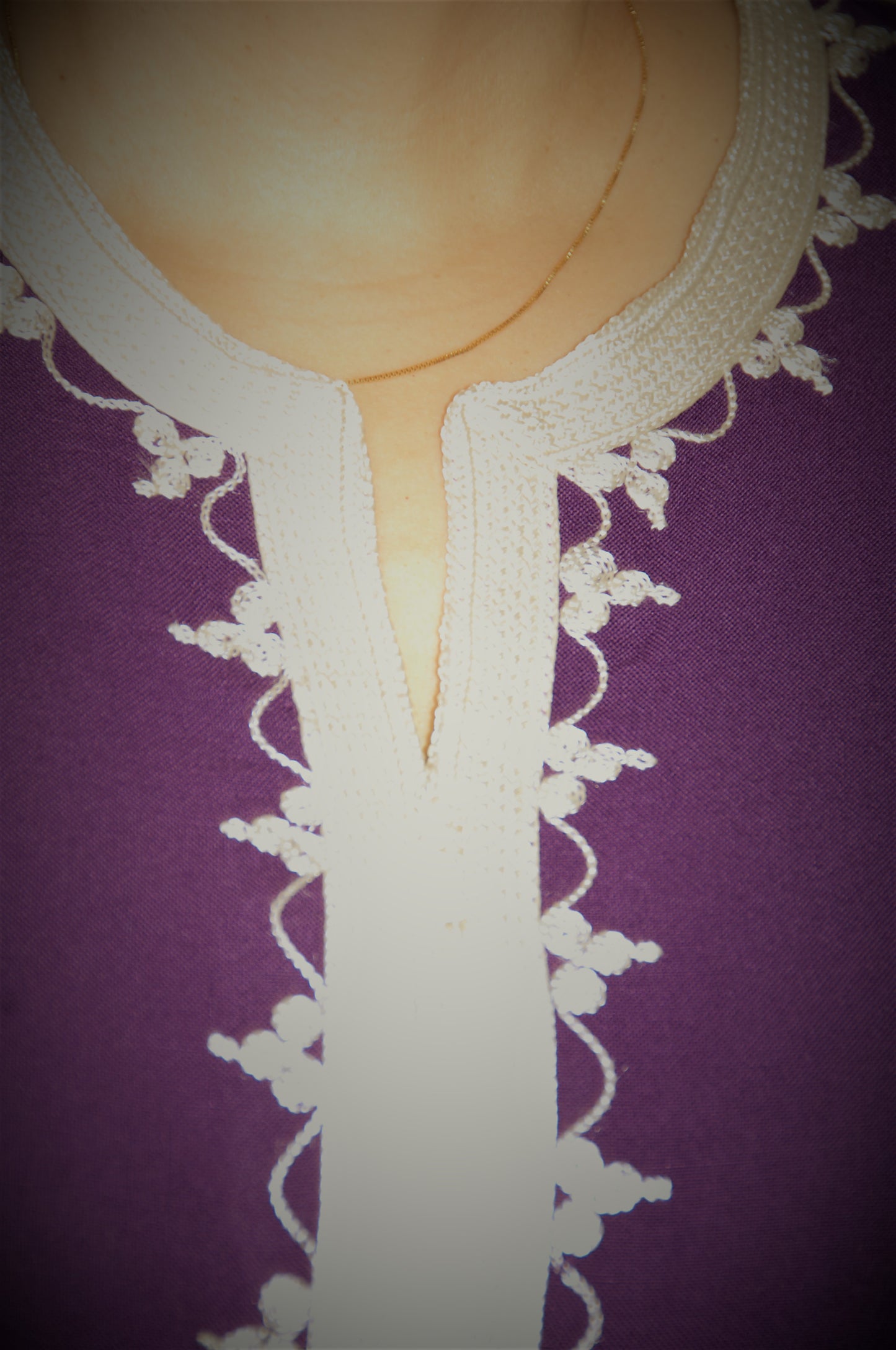 Moroccan tunic-violet-