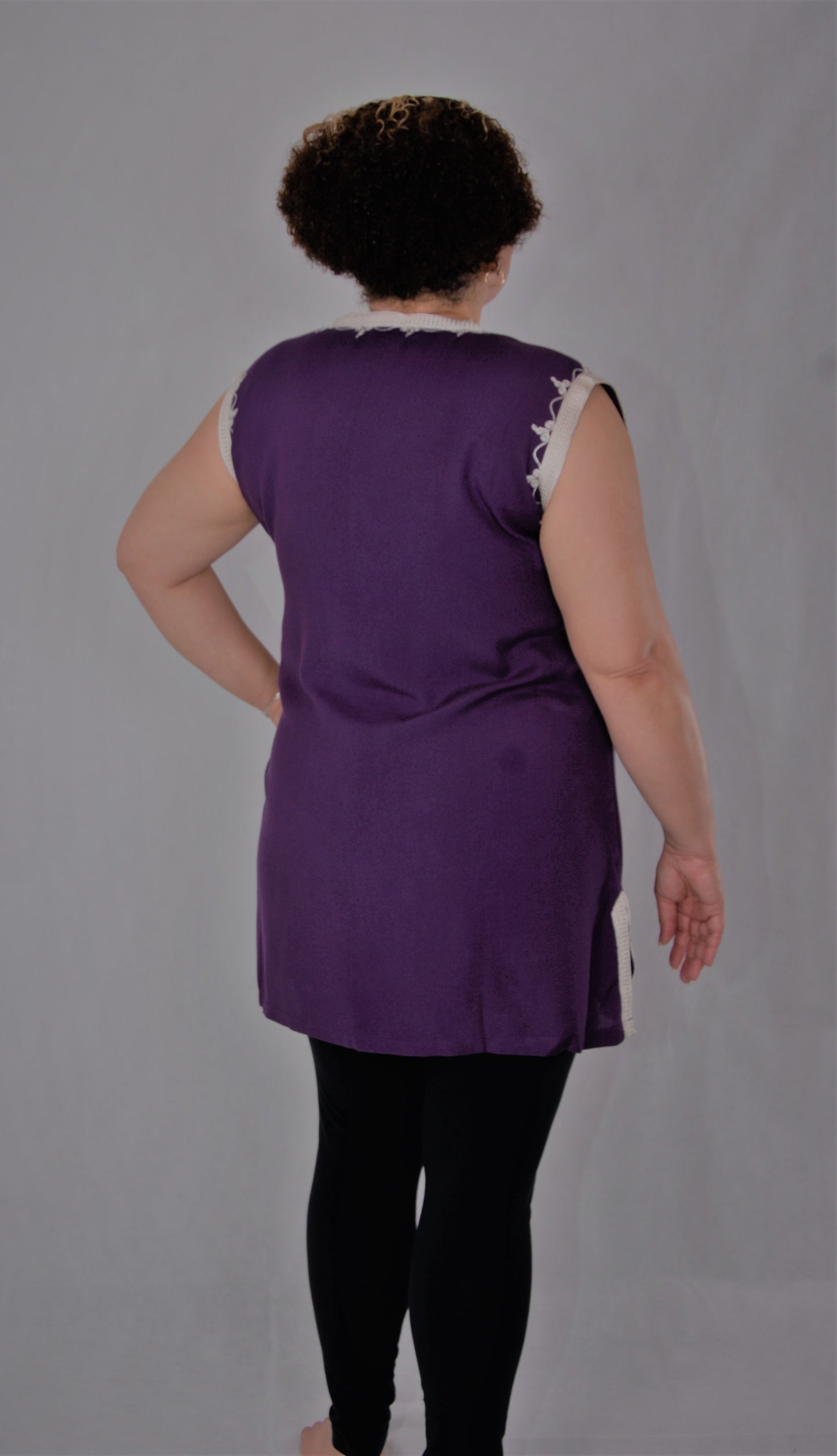 Moroccan tunic-violet-
