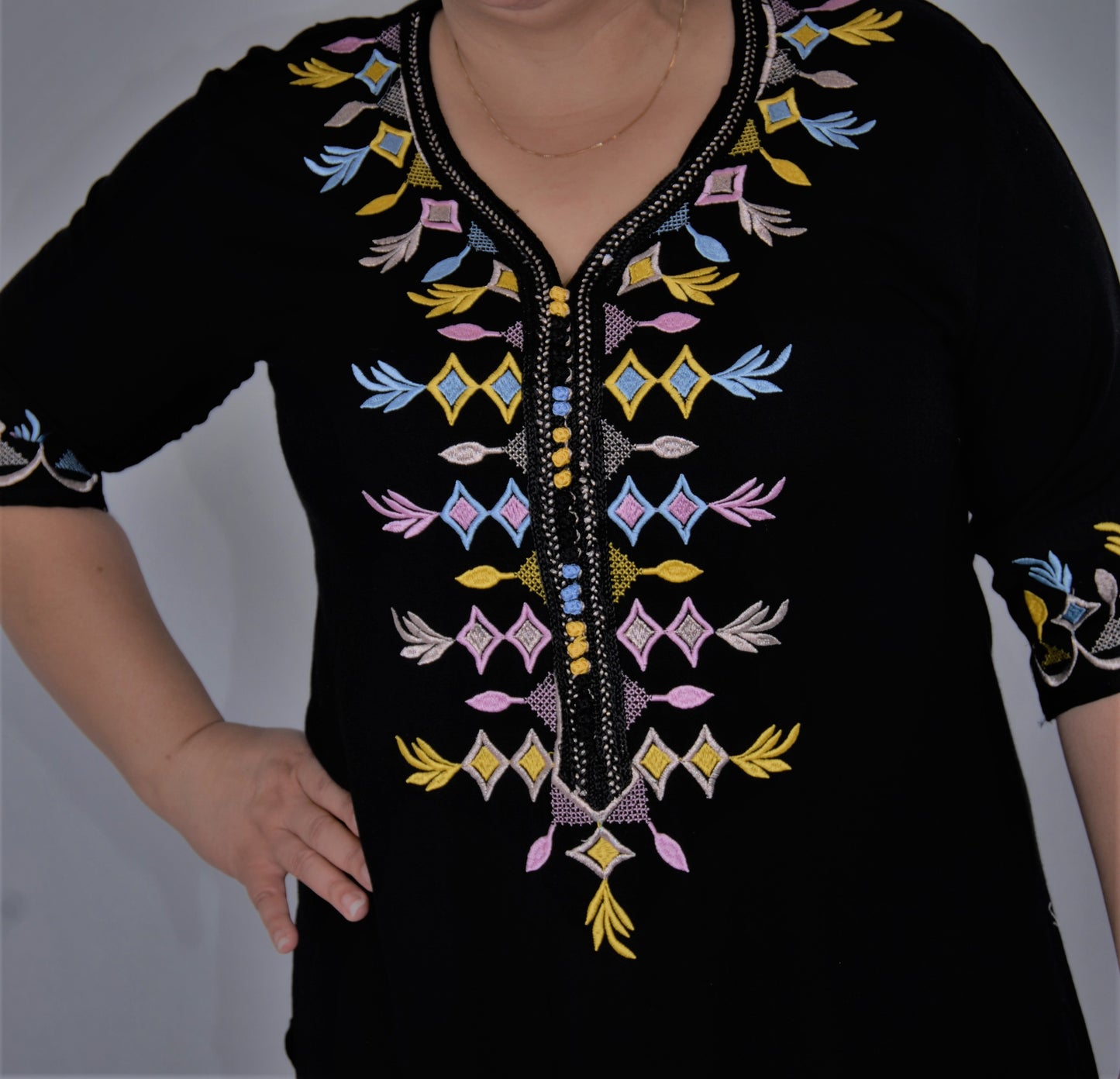 Vestido marroqui-negro-Grande