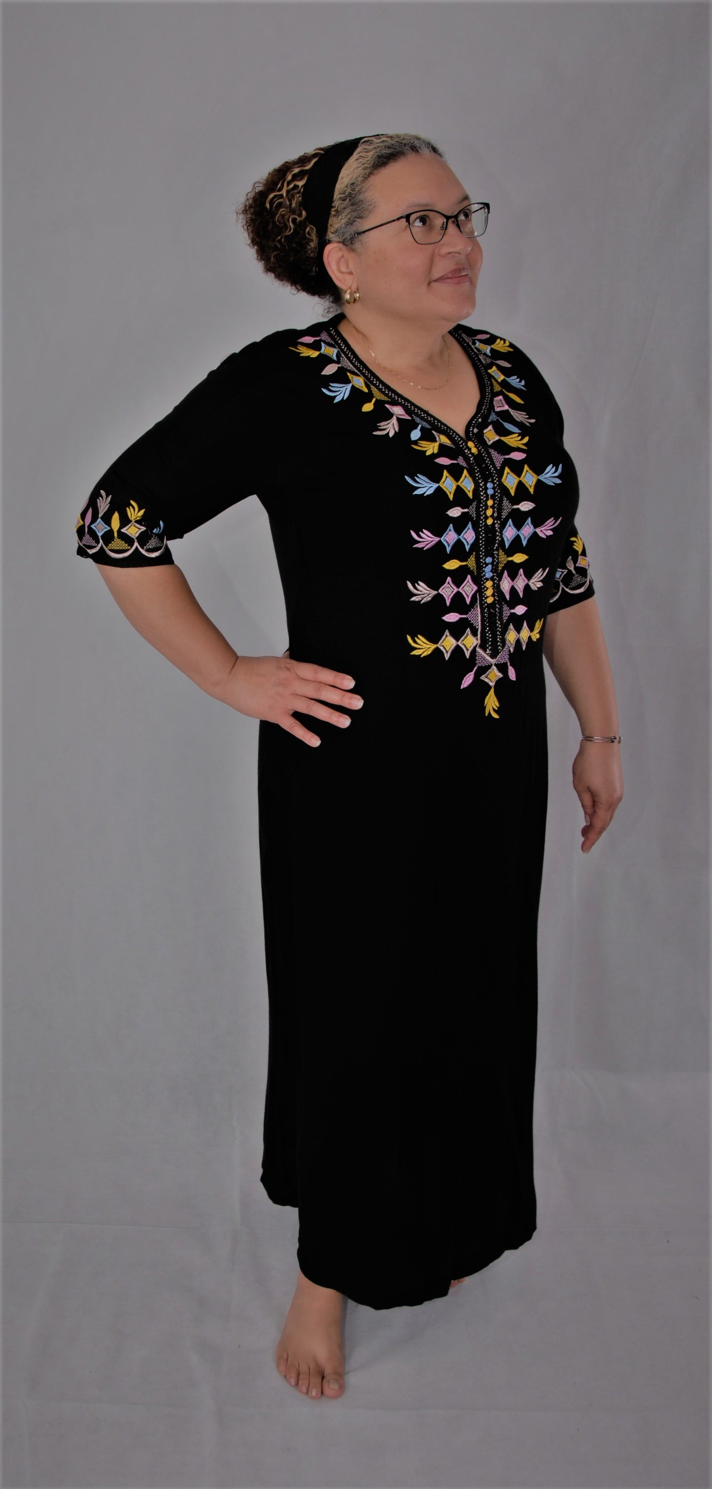 Vestido marroqui-negro-Grande