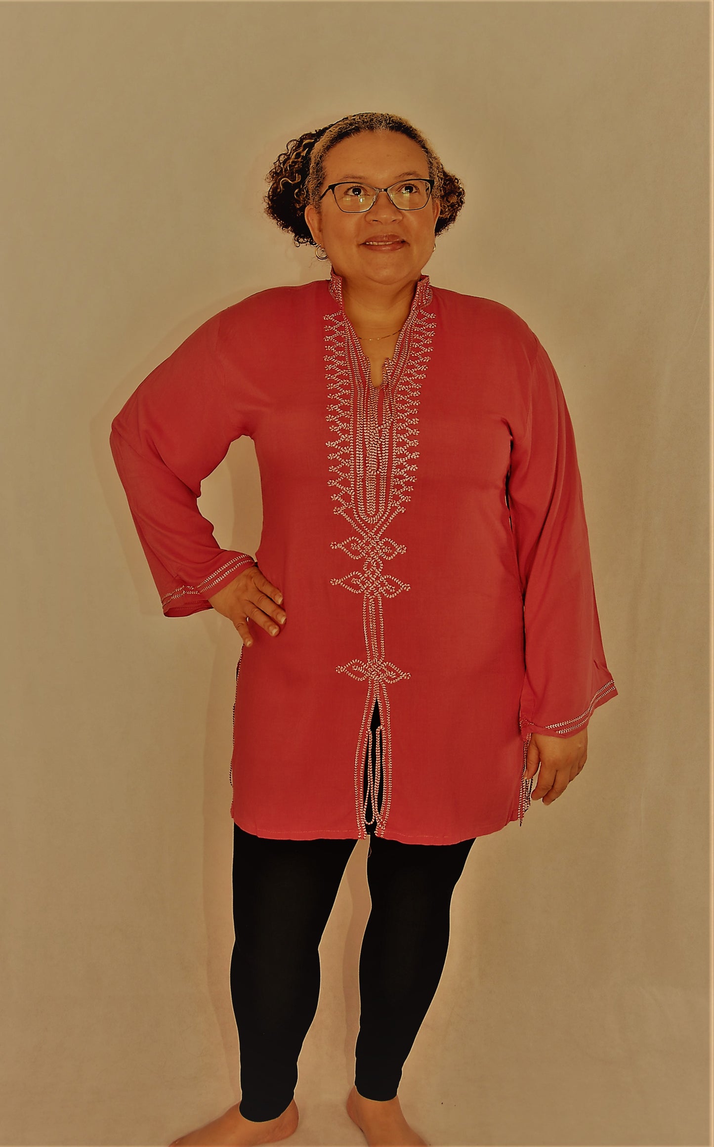 Moroccan Tunic- pink