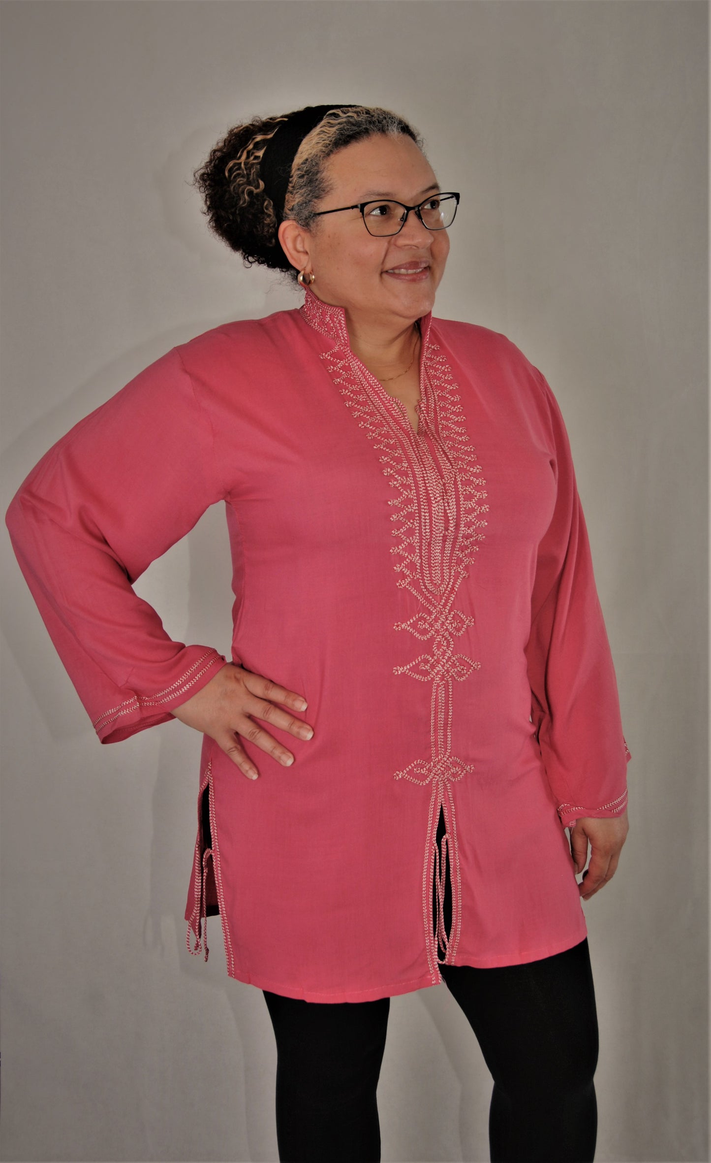 Moroccan Tunic- pink