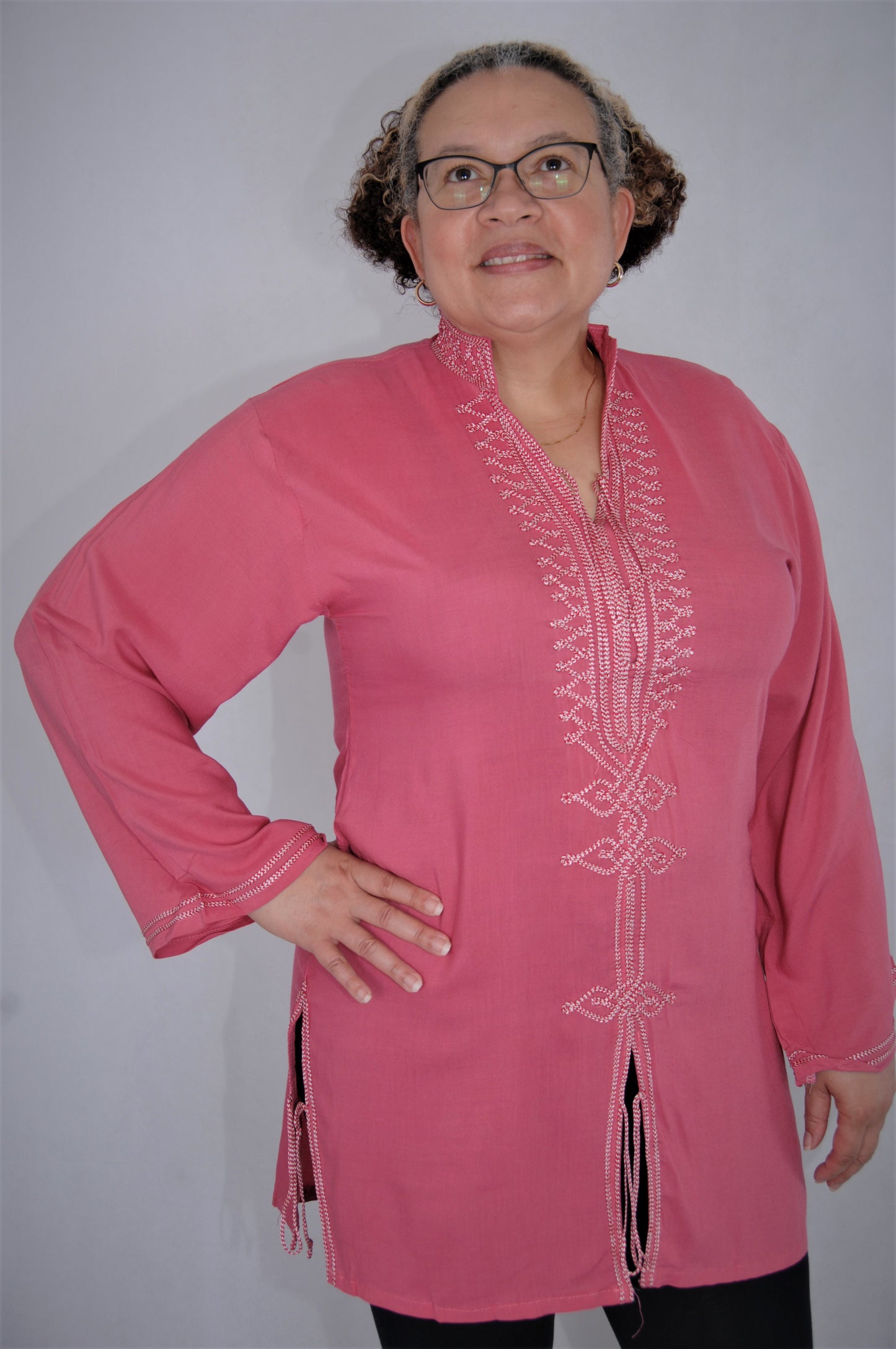 Moroccan Tunic- pink