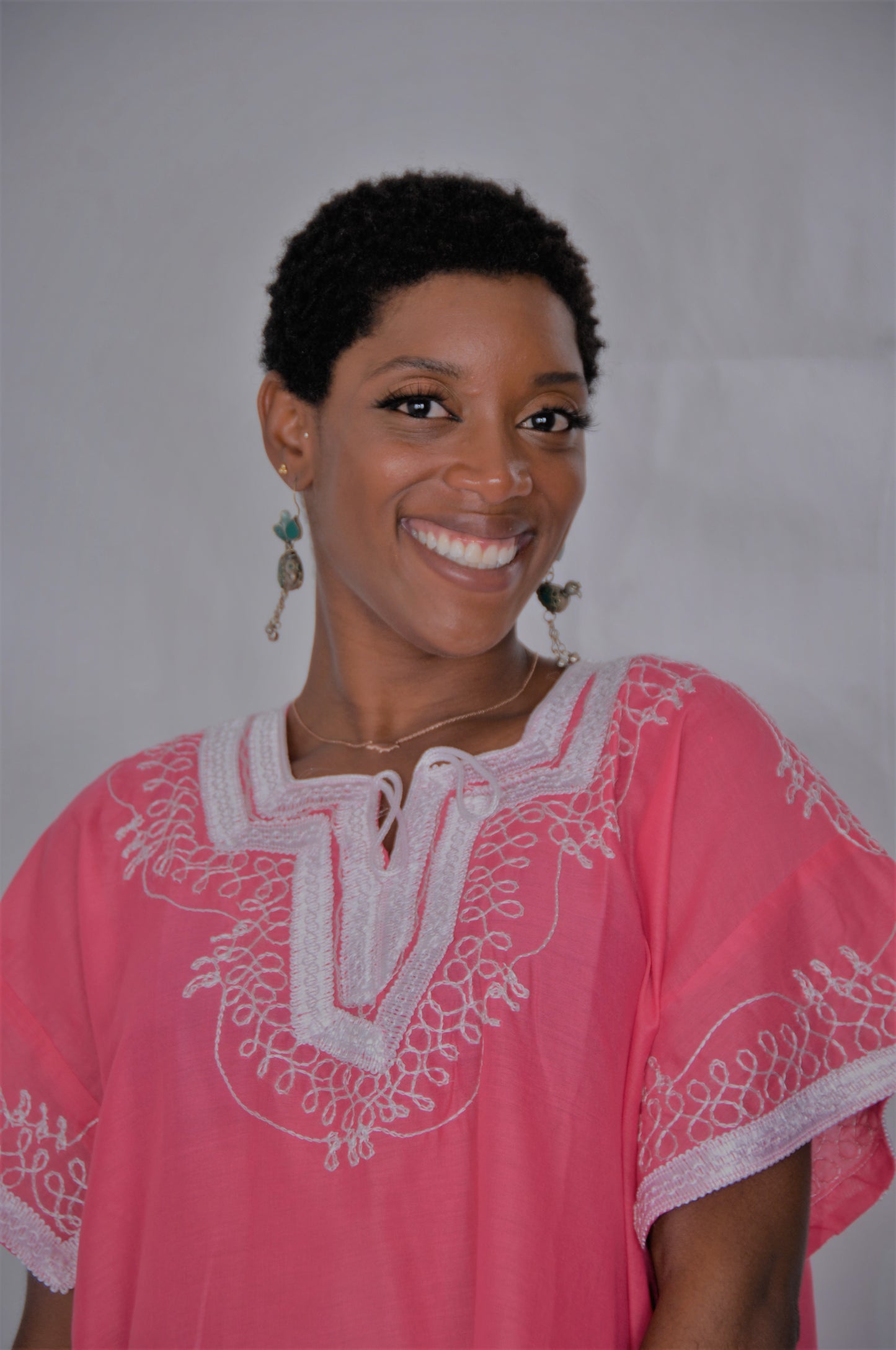 Moroccan tunic-pink-size below