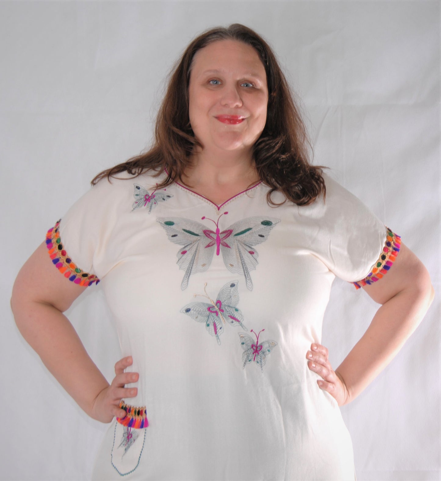 Moroccan non traditional Berber whimsical dress - XL