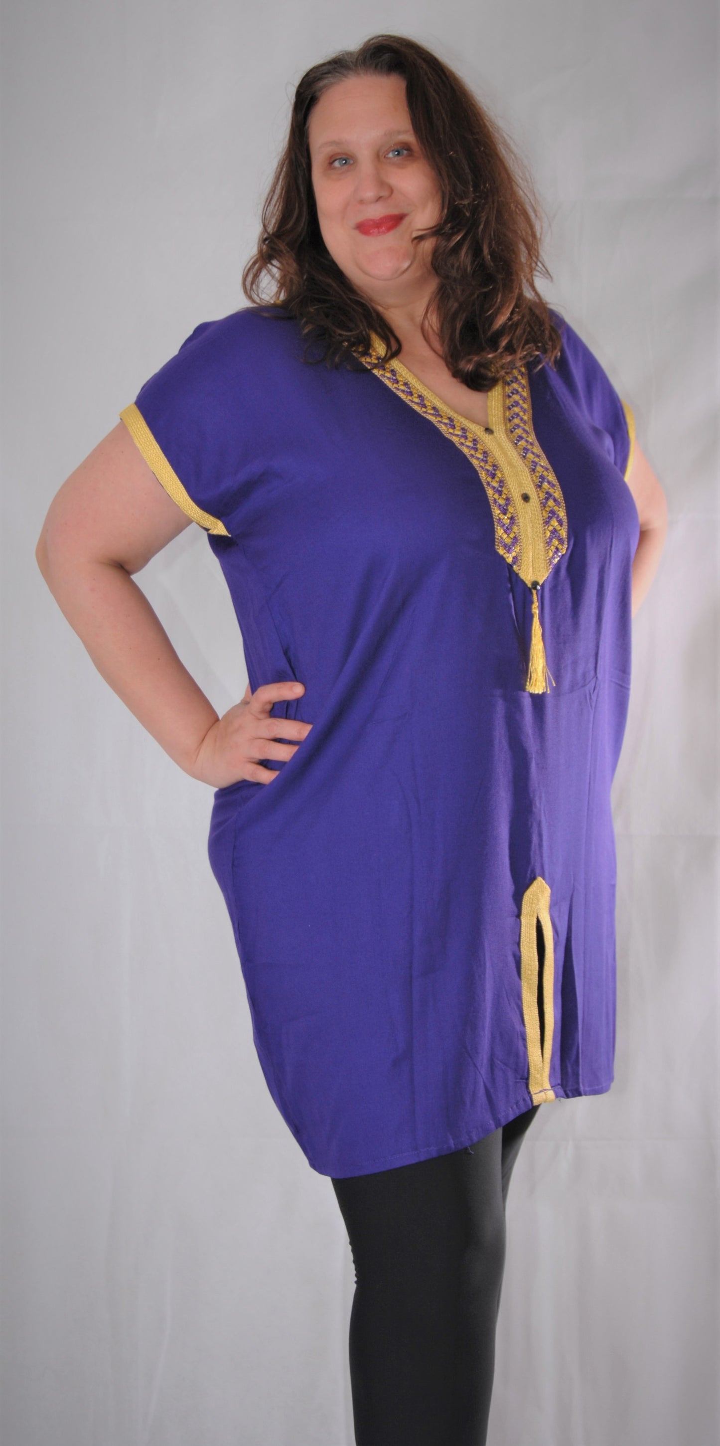 Robe courte/tunique longue marocaine- L