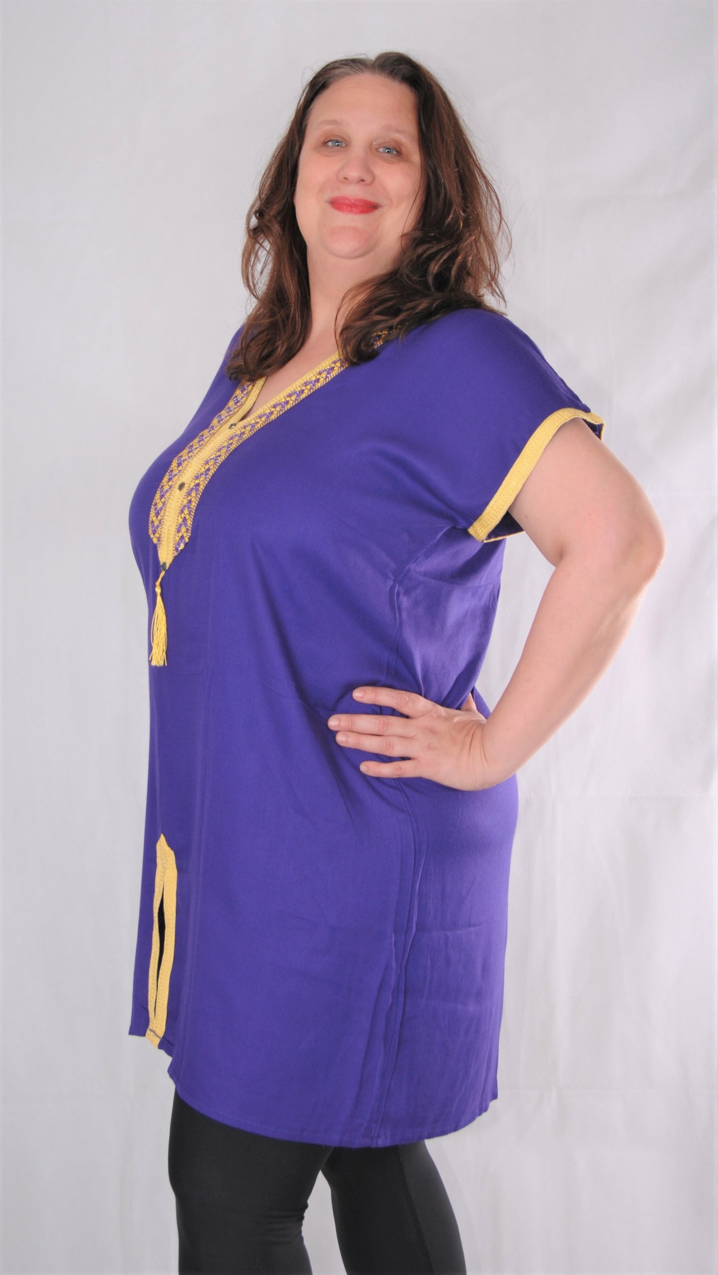 Robe courte/tunique longue marocaine- L