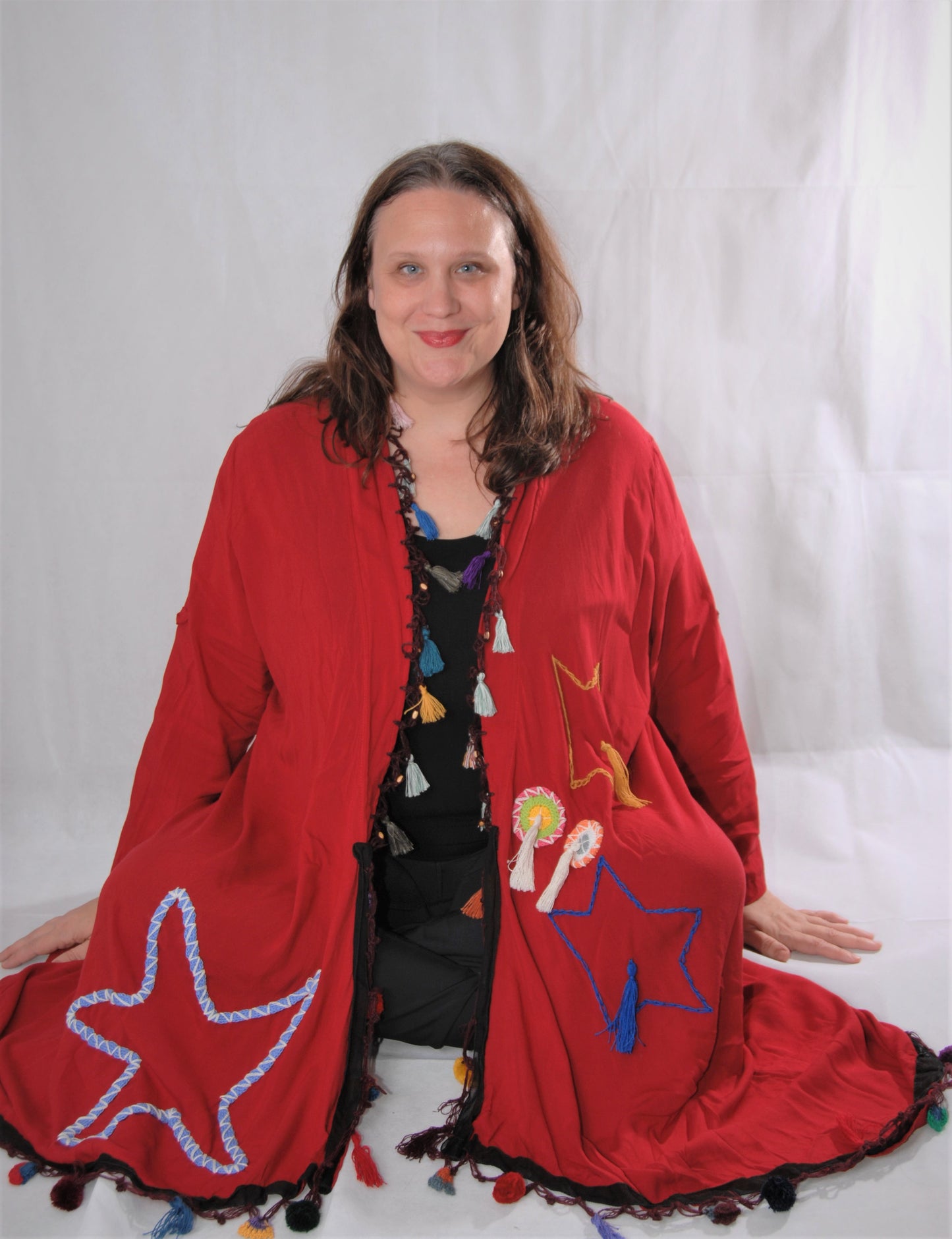 Envoltura de chaqueta bohemia turca - talla única - M a XXL