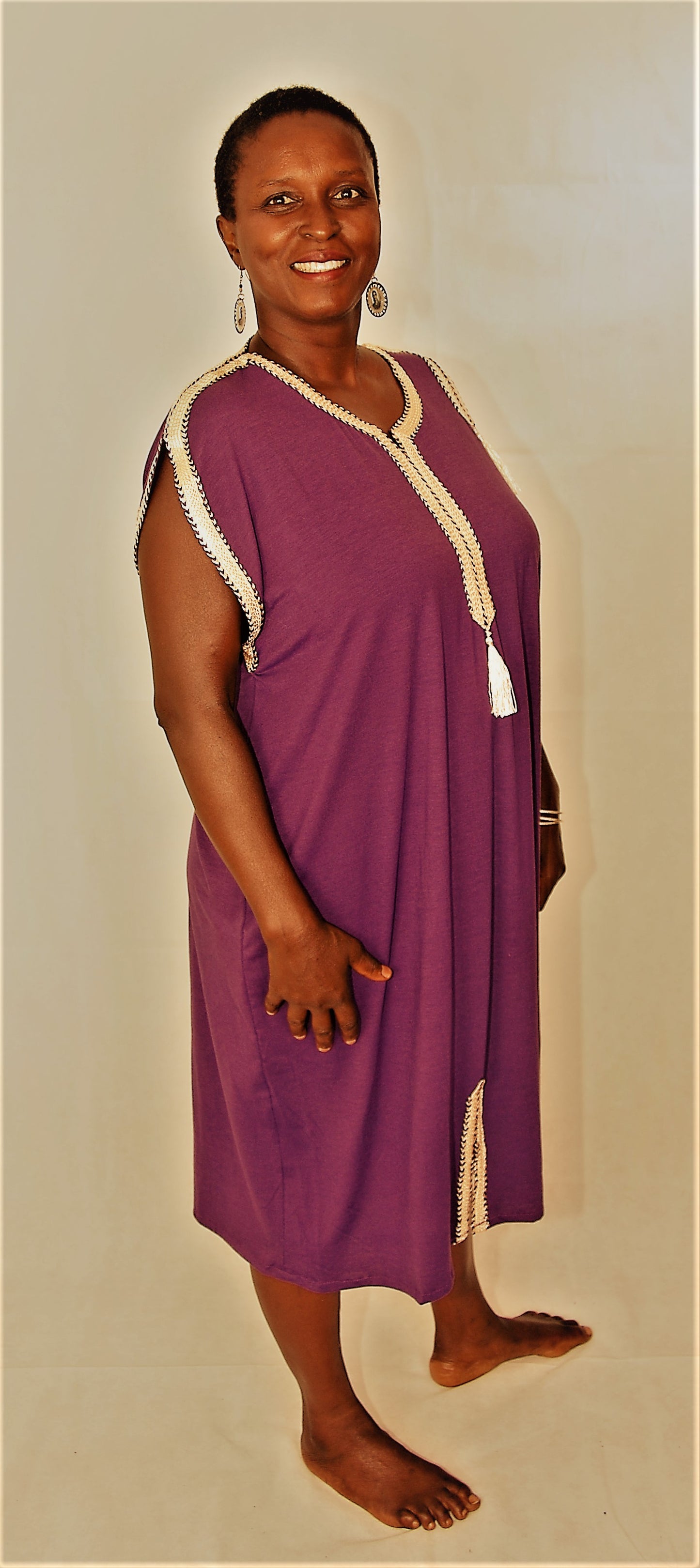 Moroccan short dress, sun, beach, lounge or casual-one size fits all