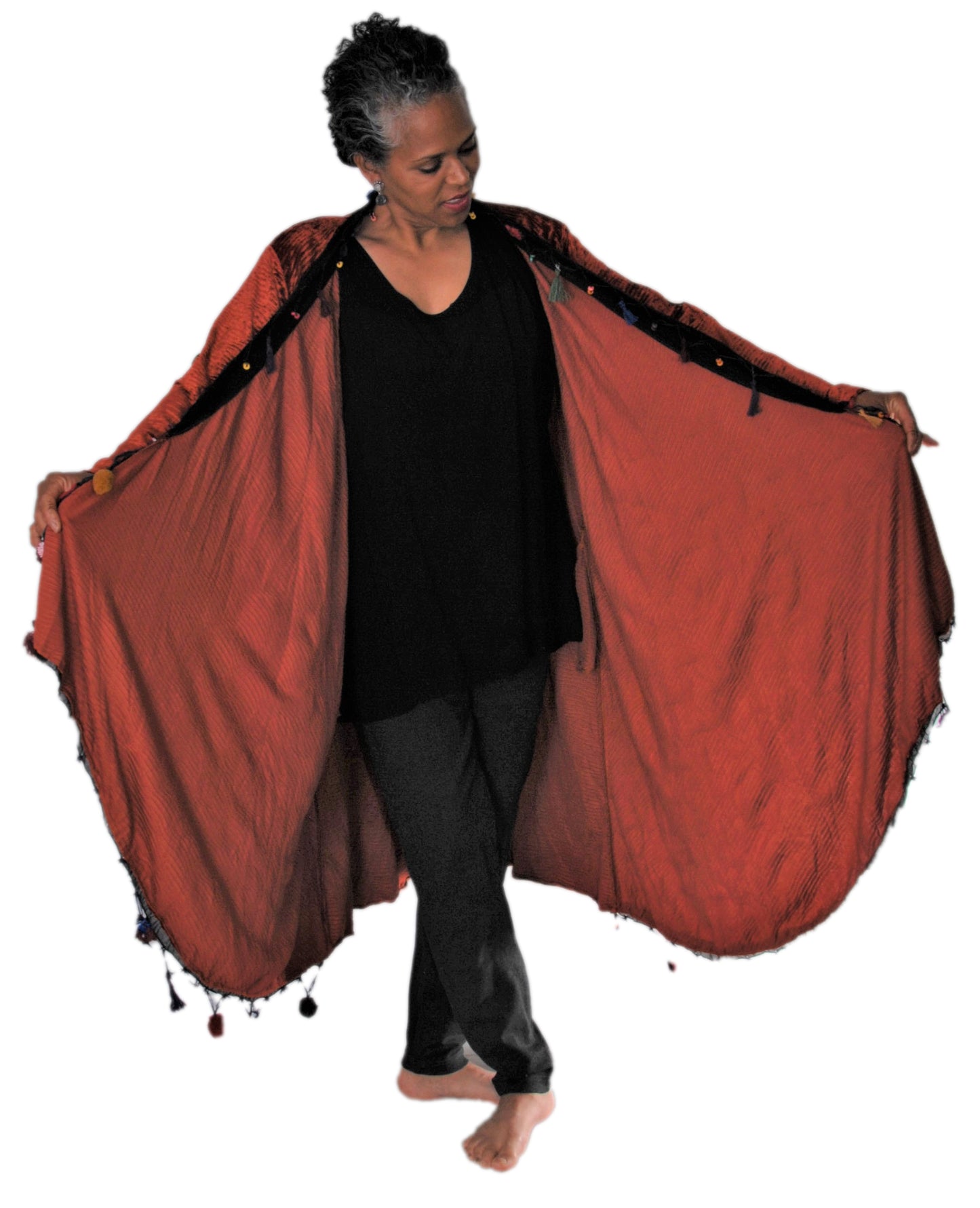 Turkish bohemian jacket wrap - one size -M to XXL