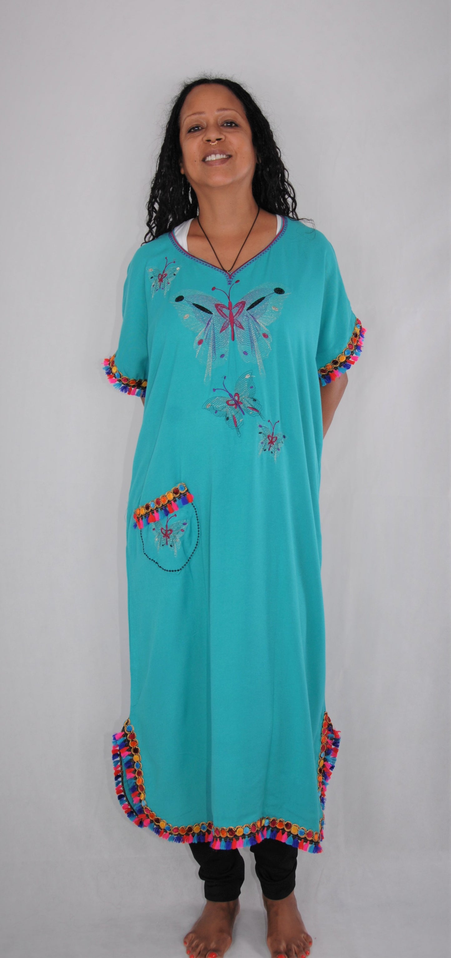 Moroccan non traditional Berber whimsical dress - XL