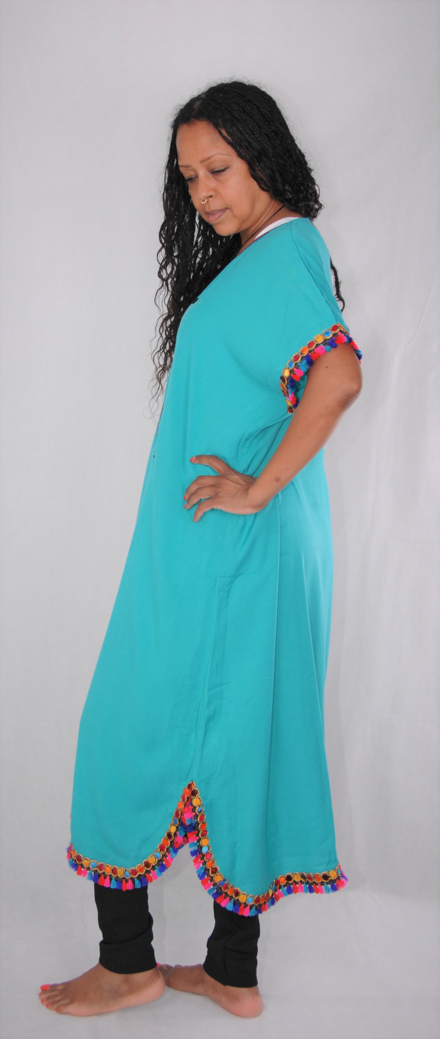 Moroccan non traditional Berber whimsical dress - XL