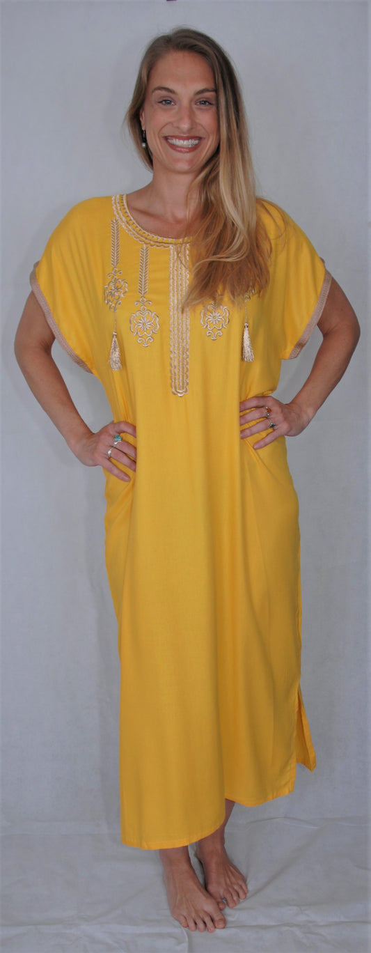 Gondura marocaine - safran - jaune doré - taille en dessous