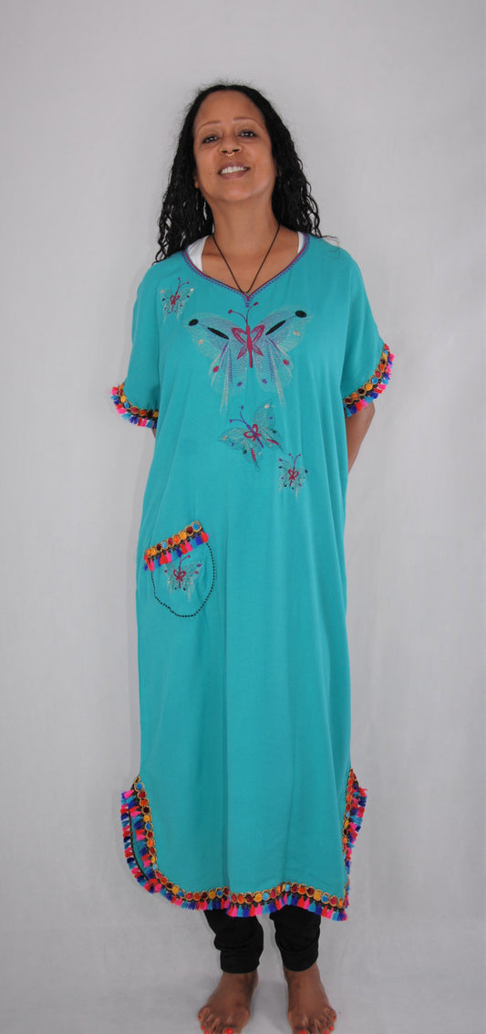 Moroccan non traditional Berber whimsical dress - XL